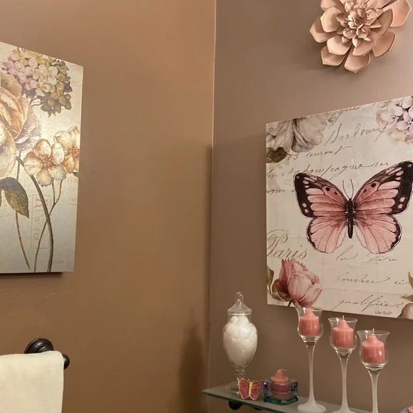 Beautiful Rose& Butterfly Art on Metal - Picture 10 of 13